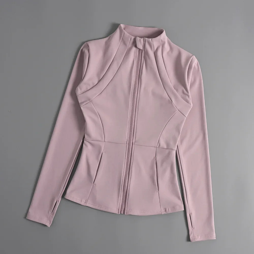 Women's Slim Fit Sports Top Long Sleeve For Yoga And Running