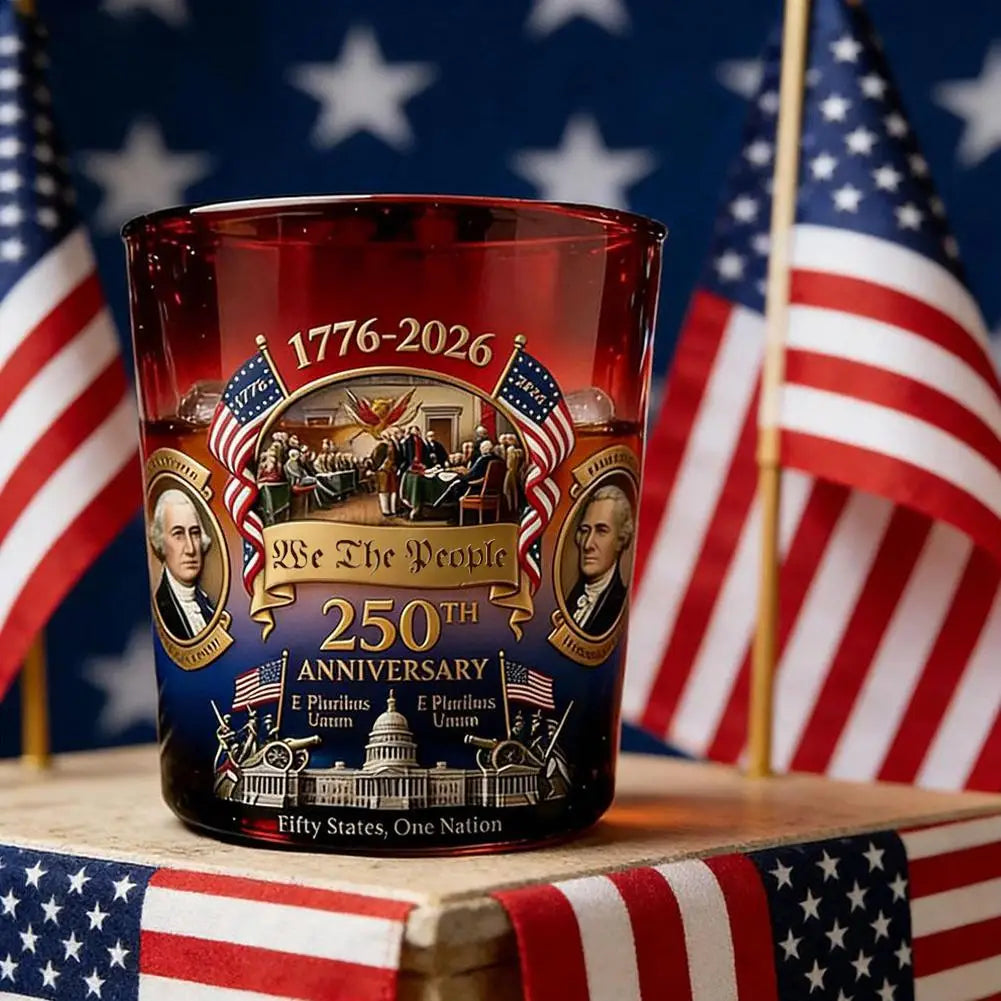 250 Anniversary USA Ornament, 250th Anniversary Commemorative Whiskey Bottle, Drink Party Personal Reserve Patriotic Decoration