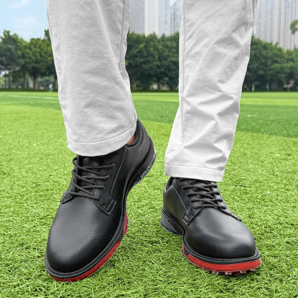 Waterproof Golf Shoes Men Golf Sneakers Men Outdoor Golfing Footwear Walking Sport Shoe New Men Outdoor Fitness Training Golf Walking Shoes Fashionable and Casual Oversized Sports Shoes Sizes 39-49