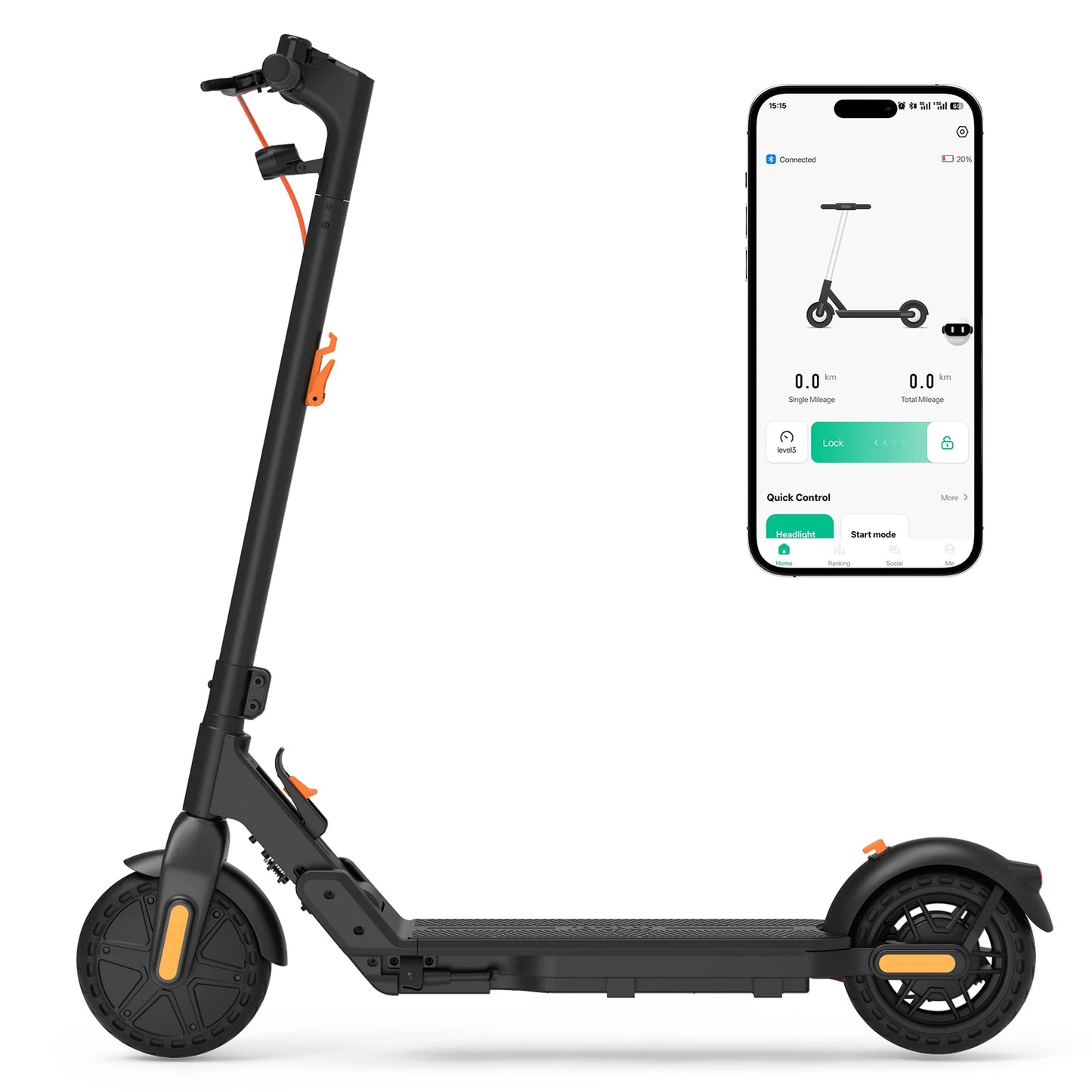 C8 Adult Electric Scooter 350W 19mph Max Speed 8.5inch tire Foldable E-Scooter 16miles Max 36V 5.2AH US Stock Fast Deliver
