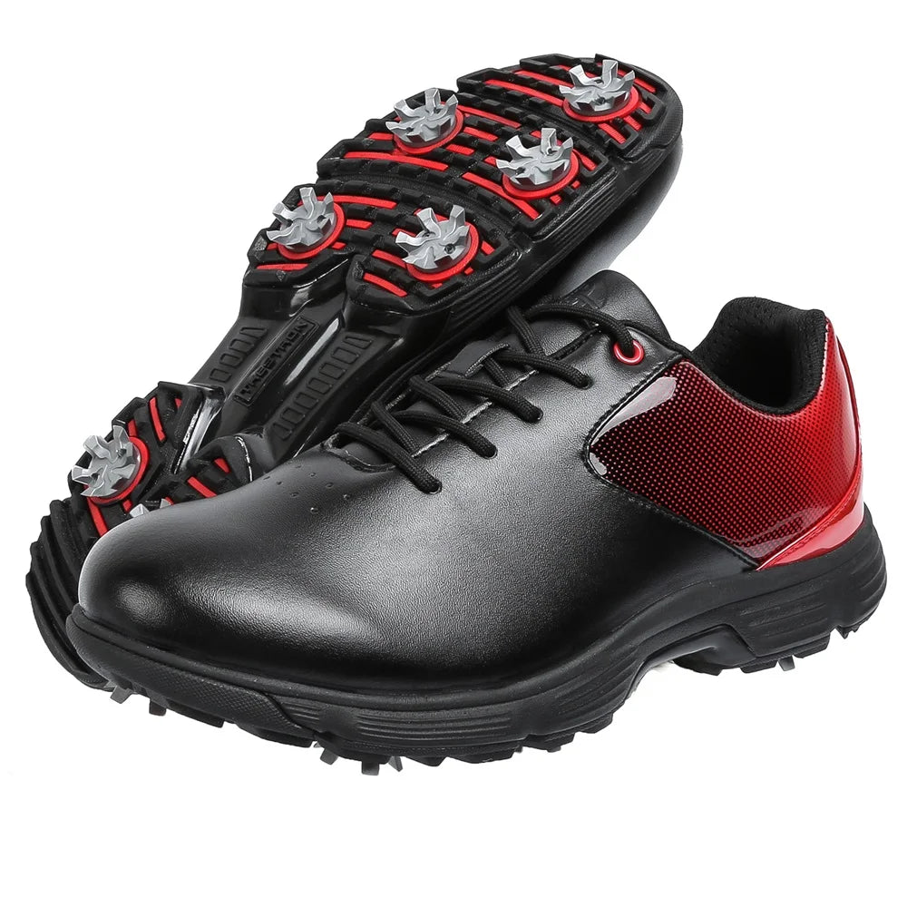 New Golf Shoes Men Golf Sneaker Comfortable Walking Footwears for Golfers Male Golfing Sport Shoes Large Sizes Athletic Sneakers Outdoor Sports & Casual Anti-Slip Training Spiked Shoes