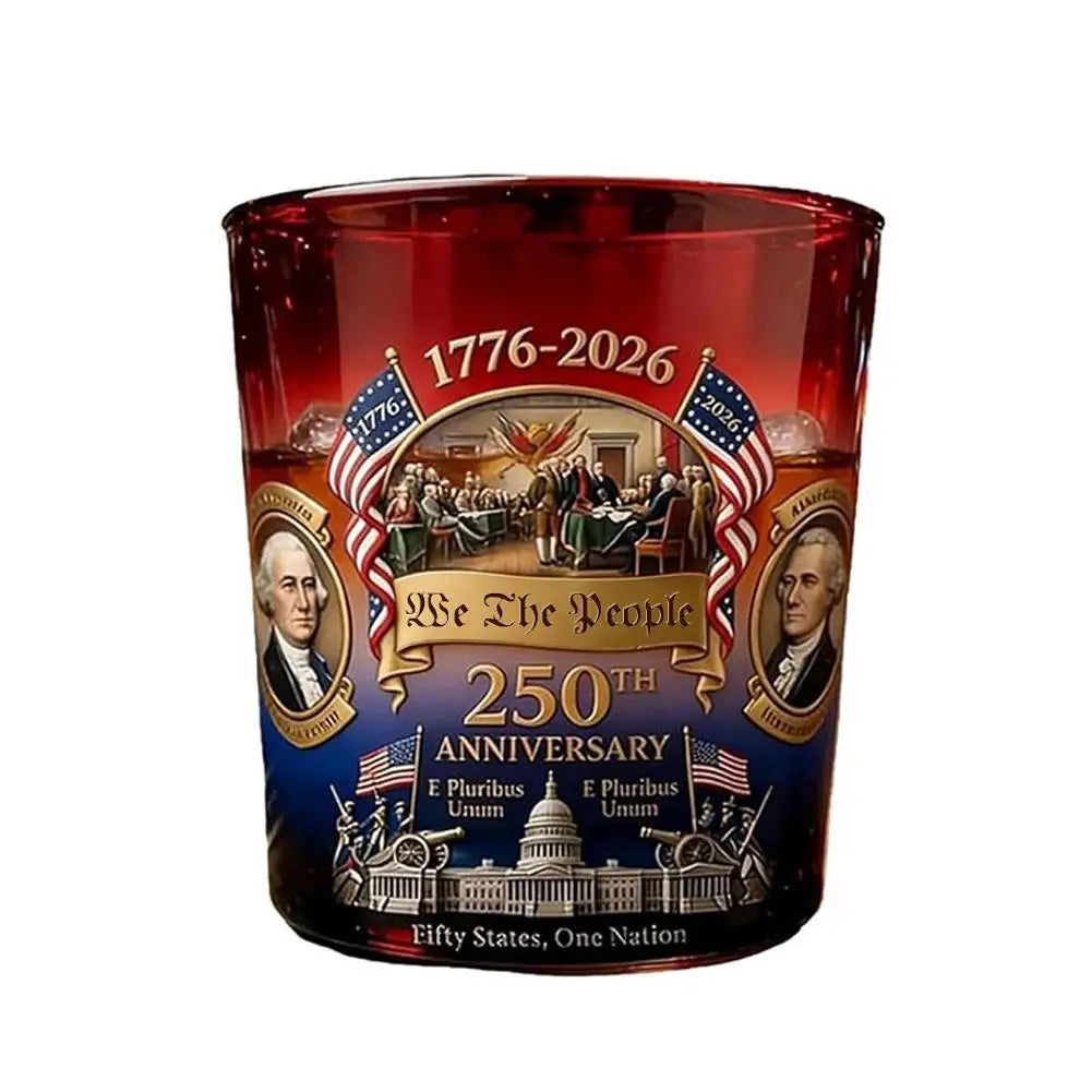 250 Anniversary USA Ornament, 250th Anniversary Commemorative Whiskey Bottle, Drink Party Personal Reserve Patriotic Decoration