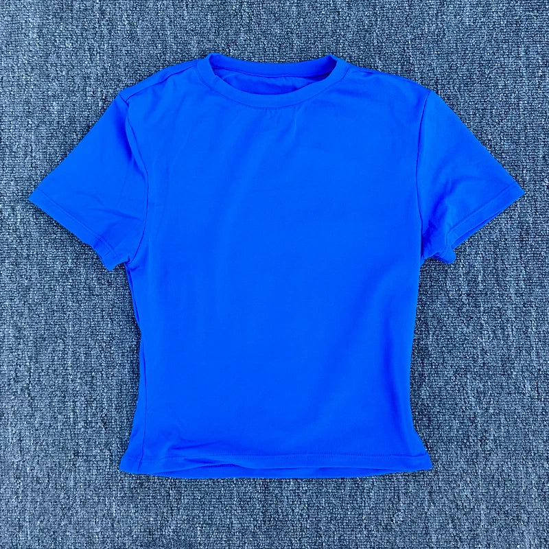 Women's Quick Dry Breathable Sports Shirt Short Sleeve Yoga Running