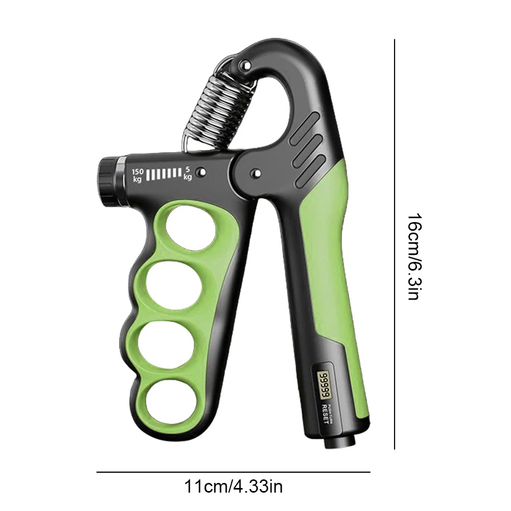 Hand Grip Strengthener 5-100Kg Adjustable Resistance Wrist Expander Anti Slip Ergonomic Hand Strength Exerciser with Counter
