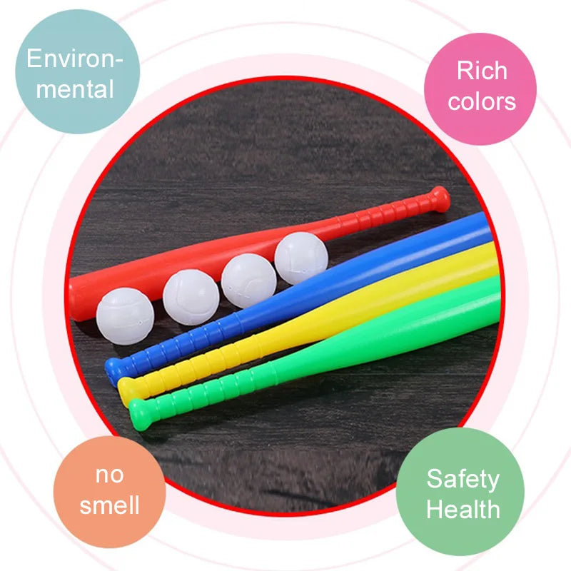 Mini Baseball Bat Plastic Lightweight Outdoor Indoor Sports Fitness Goods Morning Exercises Training Prop Leisure Game TMZ