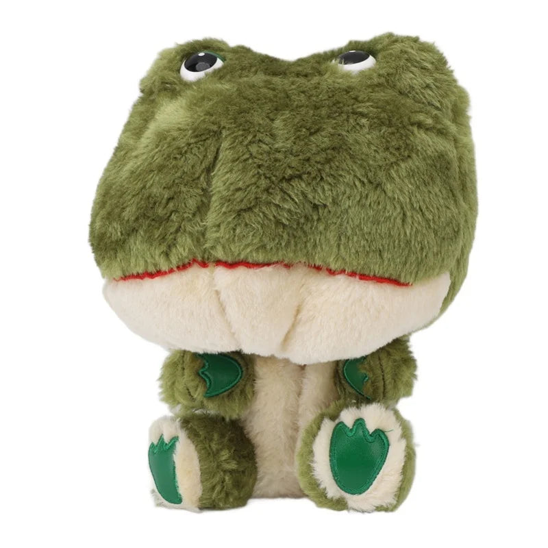 Cartoon Frog Club Headcover Plush Protective Funny Animal Club Headcover With Built In Club Clip For 1 Driver Women And Men