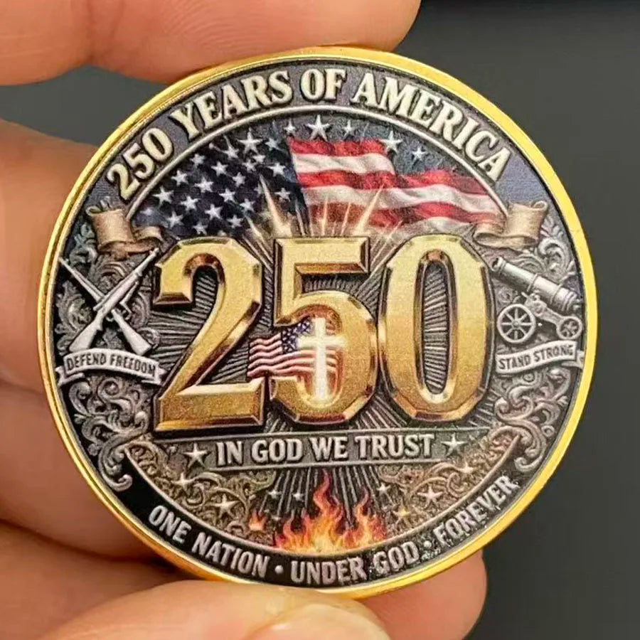 The 250th anniversary of American Independence Day souvenir coin collection