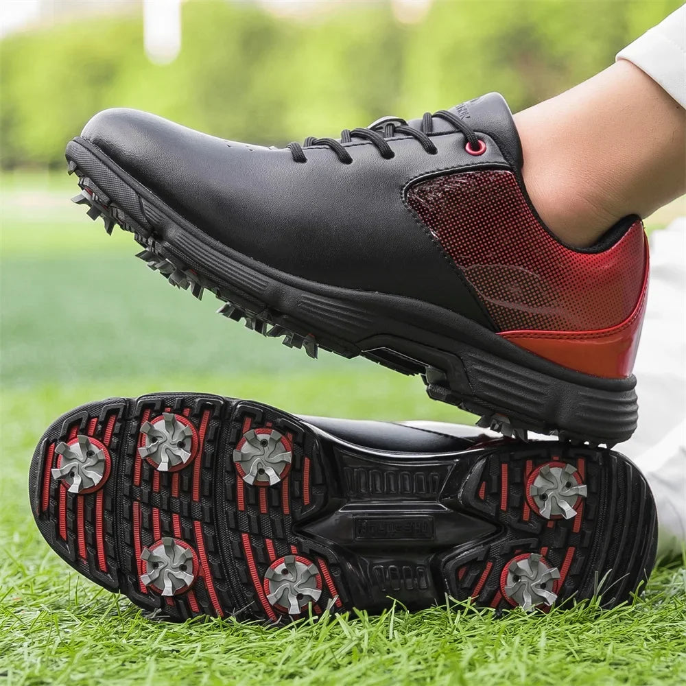 New Golf Shoes Men Golf Sneaker Comfortable Walking Footwears for Golfers Male Golfing Sport Shoes Large Sizes Athletic Sneakers Outdoor Sports & Casual Anti-Slip Training Spiked Shoes