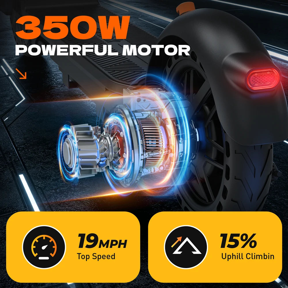 C8 Adult Electric Scooter 350W 19mph Max Speed 8.5inch tire Foldable E-Scooter 16miles Max 36V 5.2AH US Stock Fast Deliver