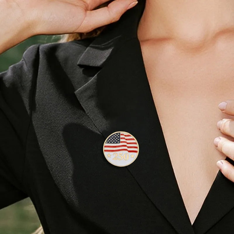 US National Day 250th Anniversary Environmental Alloy Drip Oil Badge Hot Selling Honor Brooch Jewelry Accessory Gift Decoration