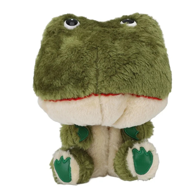 Cartoon Frog Club Headcover Plush Protective Funny Animal Club Headcover With Built In Club Clip For 1 Driver Women And Men