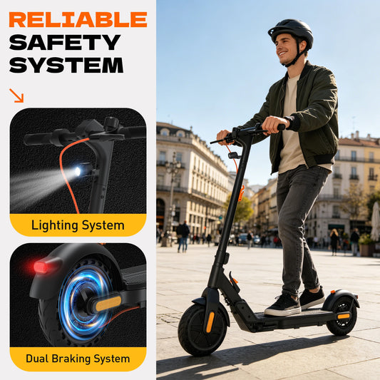 C8 Adult Electric Scooter 350W 19mph Max Speed 8.5inch tire Foldable E-Scooter 16miles Max 36V 5.2AH US Stock Fast Deliver