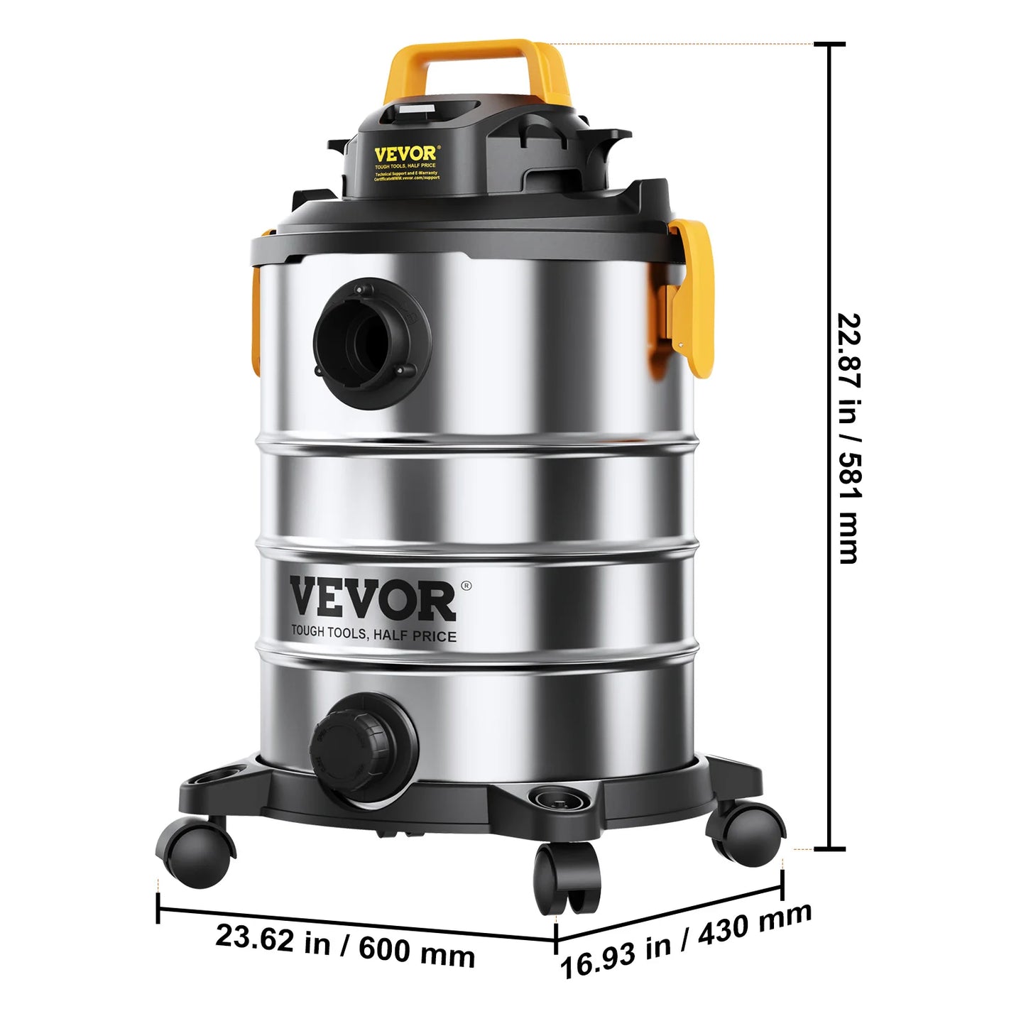 SucceBuy Wet Dry Shop Vacuum Powerful Suction for Carpets