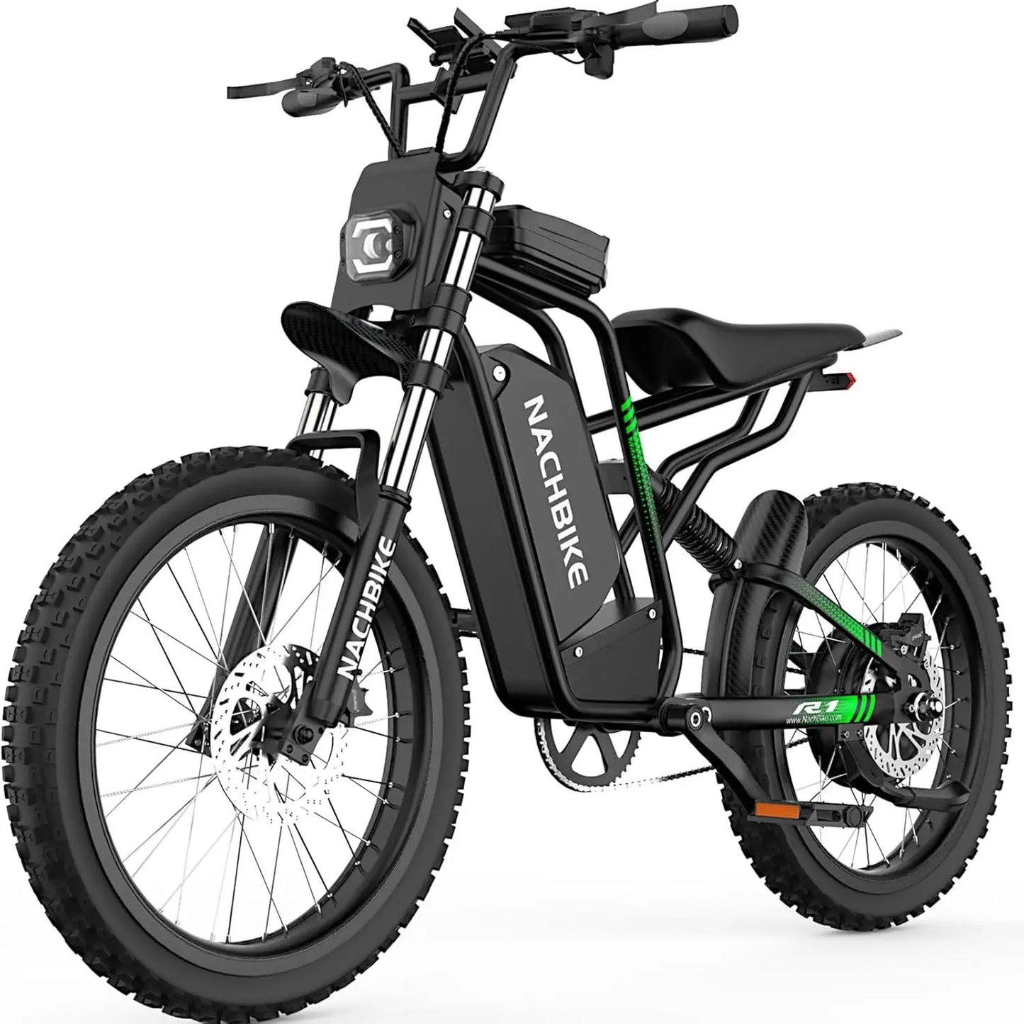 R3 Electric Dirt Bike for Adults Peak 6000W brushless Motor 45-50MPH Speed Dirtbike 50 Miles Range Ebike with 60V 25Ah Battery