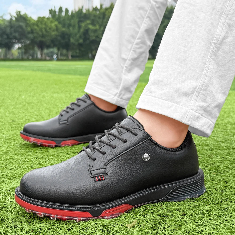 Waterproof Golf Shoes Men Golf Sneakers Men Outdoor Golfing Footwear Walking Sport Shoe New Men Outdoor Fitness Training Golf Walking Shoes Fashionable and Casual Oversized Sports Shoes Sizes 39-49